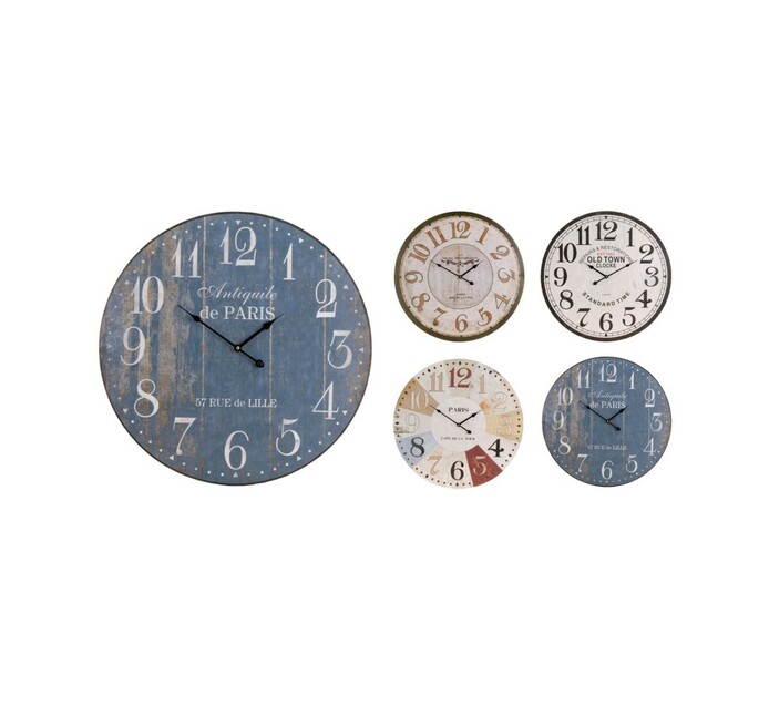 Excellent Houseware 60cm MDF Wall Clock Makro