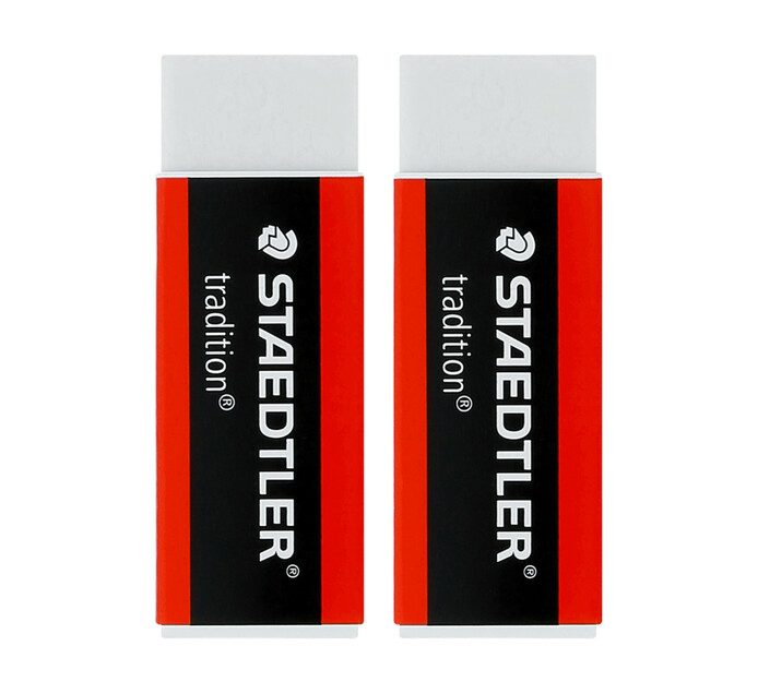 Staedtler Tradition PVC Erasers 2Pack Makro