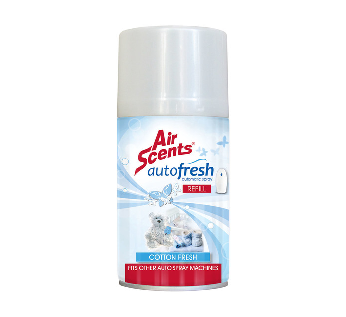 Air Scents Airfreshener Automatic Spray Cotton Fresh (12 x 250ml) Makro