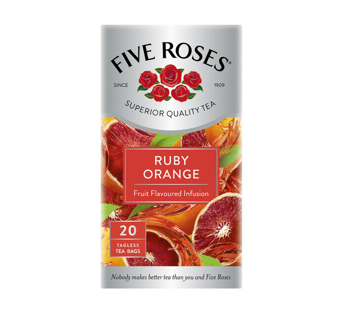 Five Roses Tea Ruby Orange (1 x 20's) Makro