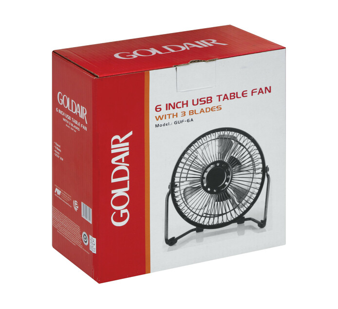 Goldair 15cm USB Desk Fan Makro