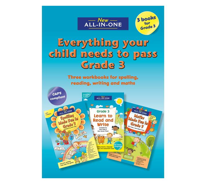 New All-In-One Everything Your Child Needs to Pass Grade 3 Bundle : Three Workbooks For Spelling, Reading, Writing and Maths (Paperback / softback)