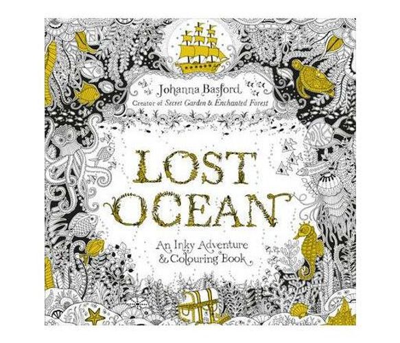 Lost Ocean : An Inky Adventure & Colouring Book (Paperback / softback)
