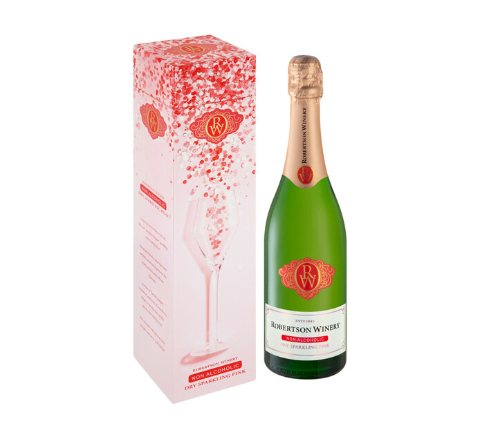 Robertson NonAlcoholic Dry Pink Sparkling Wine (1 x 750ML) Makro