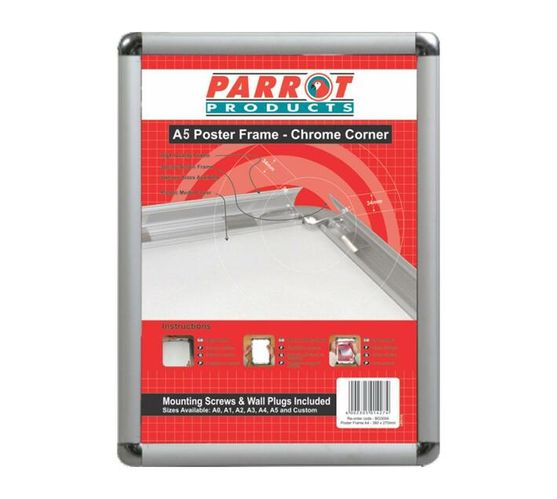 PARROT PRODUCTS Poster Frame (A5, 270*210mm, Chrome Corner)
