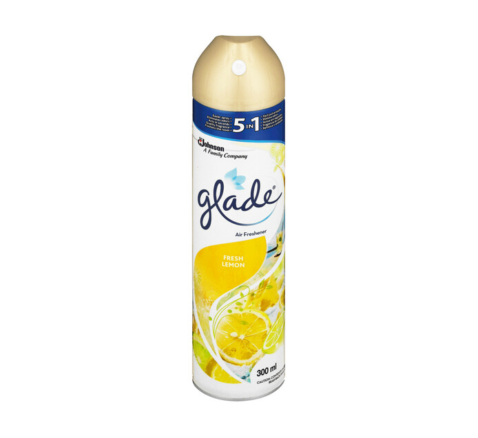 Glade Air Freshener Aerosol Fresh Lemon (1 x 300ml) Makro