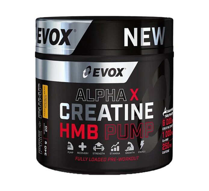 Evox 340g Alpha Creatine HMB Pump Makro