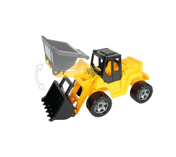 LENA Toy Earth Mover XL GIGA TRUCKS in Black & Yellow 63 x 27 x 30 cm