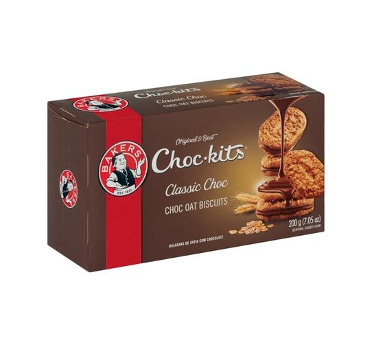 Bakers Chockits Biscuits Classic (12 x 200g)
