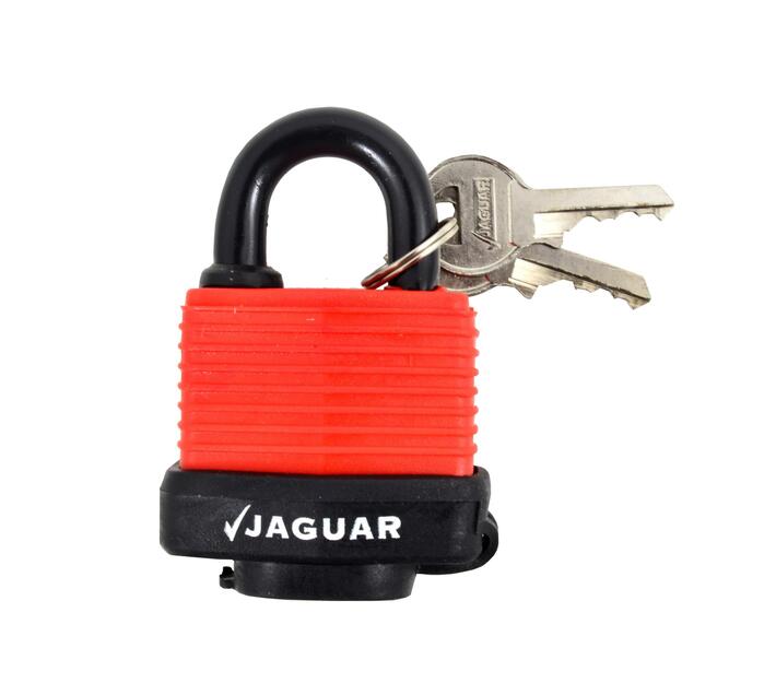 Jaguar 50mm Waterproof Padlock Red Makro