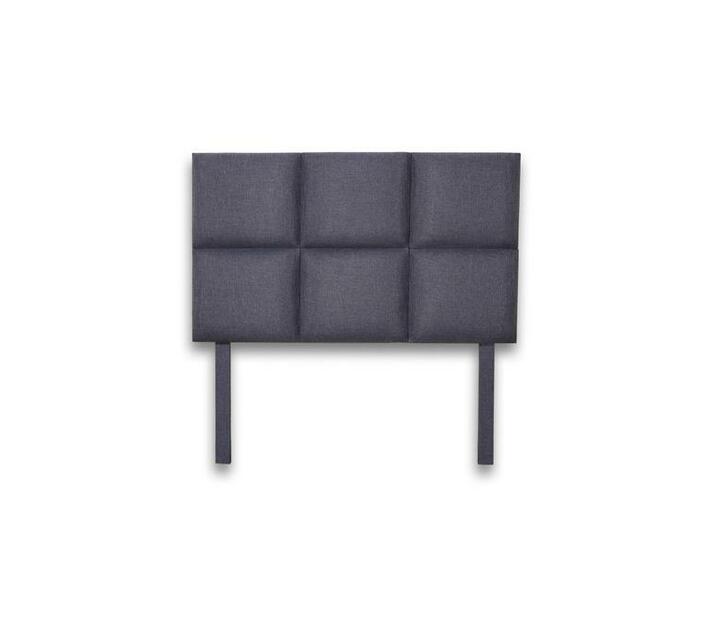 Avery Three Quarter Headboard Grey Fabric Makro