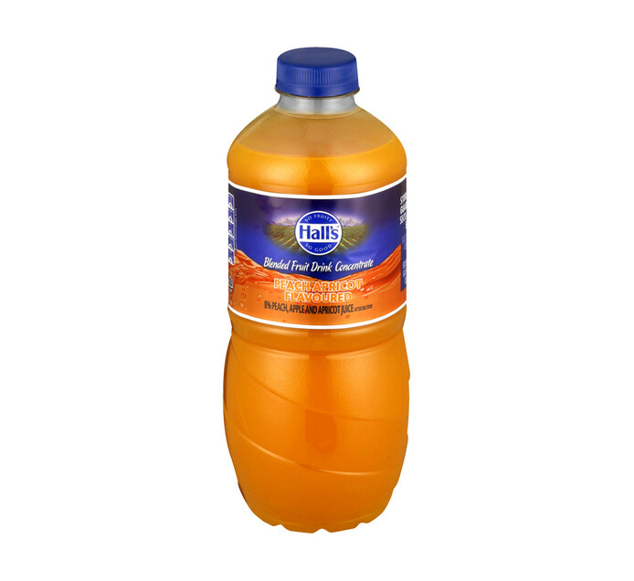 HALLS FRUIT DRINK 1.25LT, PEACH/APRICOT Makro