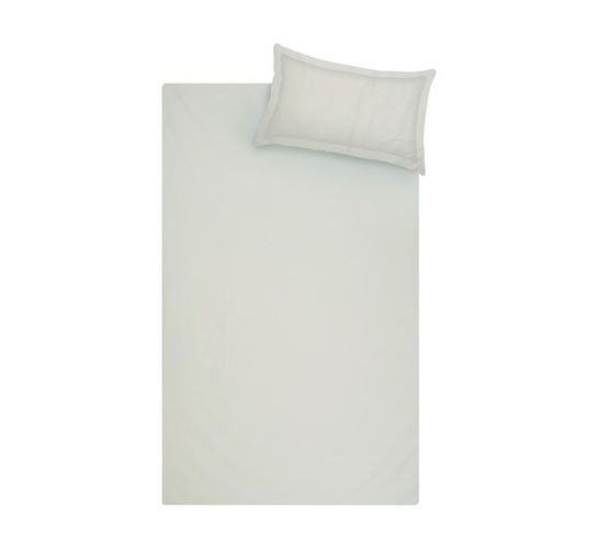 Sheraton Queen Cotton Percale Duvet Cover Biscuit 