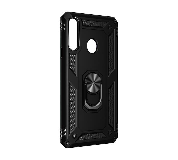 Shockproof Armor Stand Case for Samsung Galaxy A20s SM-A207F - Black