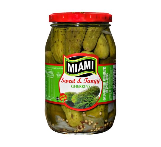 Miami Sweet & Tangy Gherkins (12 x 380g)