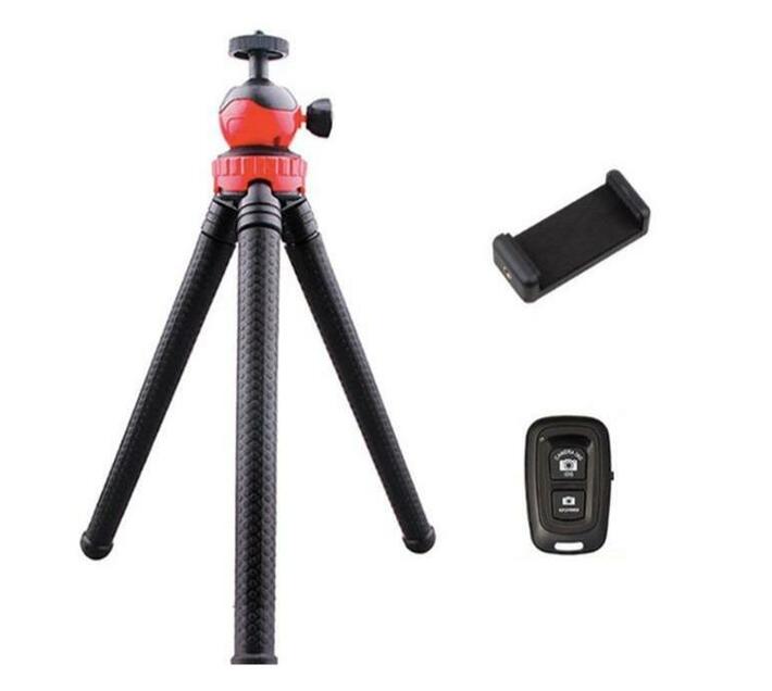 Tripod Phone & Camera Flexible Stand with Bluetooth Remote Makro