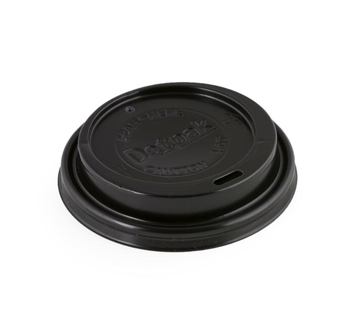 12 Oz/ 360 ML Black Ripple Wrap Hot Cups With Lid (PACKED 500) Makro
