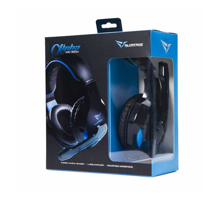 Alcatroz Alpha MG300 Gaming Headset Black/Blue Makro
