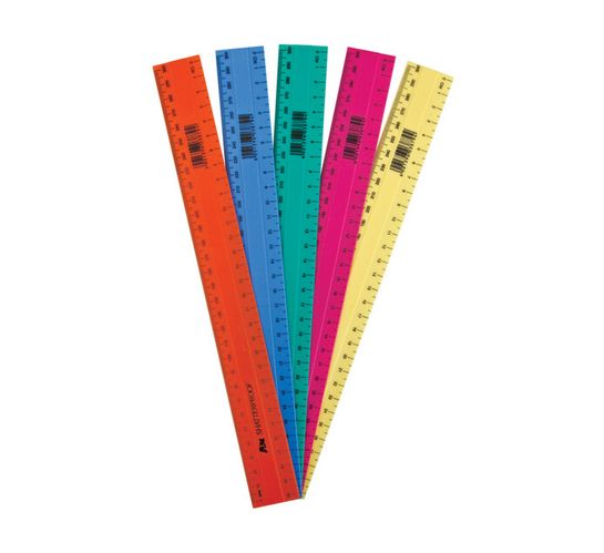 Croxley 30cm Shatterproof Rulers 10-Pack 