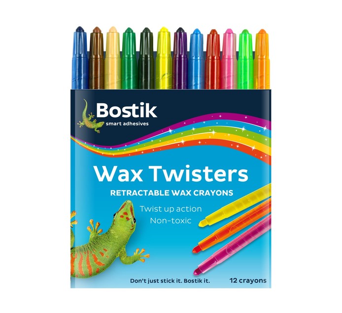 Bostik Wax Twisters 12-Pack Assorted 