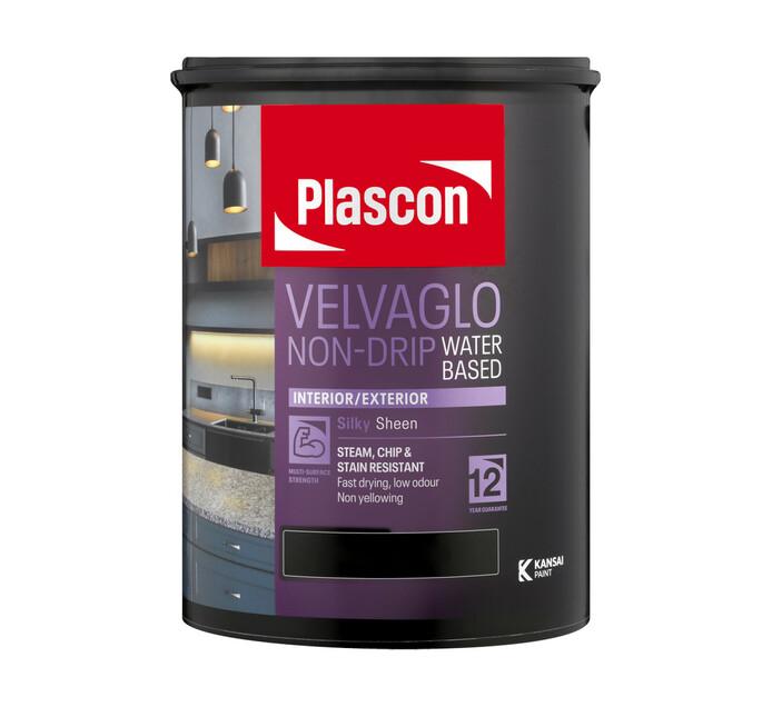 Plascon 5 l Non-drip Waterbased Velvaglo Deep Base 