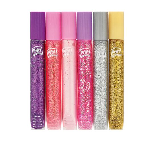 Pritt 10 ml Kids Art Glitter Glue Pens Assorted 6-Pack Assorted 