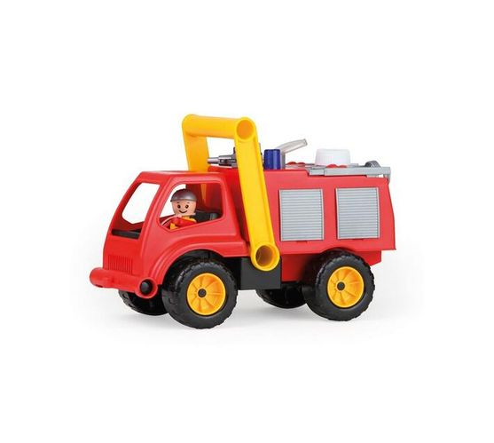 LENA Toy Fire Engine Truck with Spray Function and Toy Figure AKTIVE 26cm
