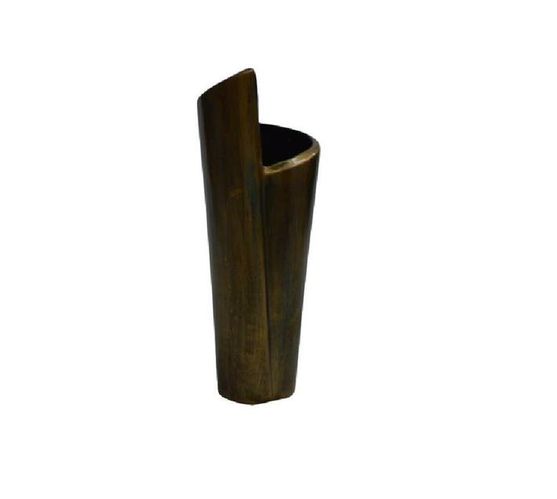 Vase Ceramic Ravat Cut 82cm Assorted Bronze -Decor Essentials