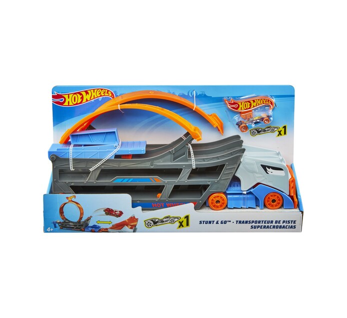 hot wheels stunt and go transporter