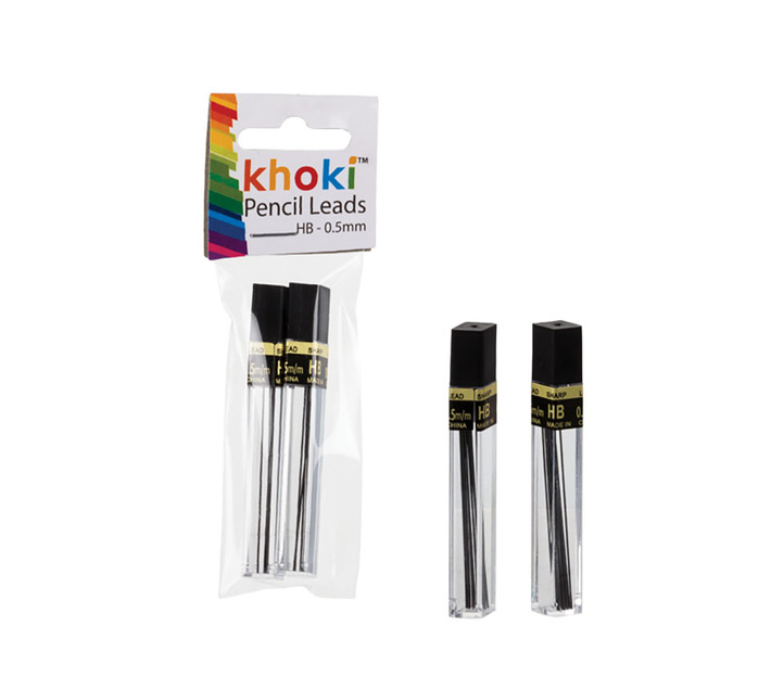 HB Pencil Lead 0.5mm, Card 2 Tubes (Pack of 6) Makro
