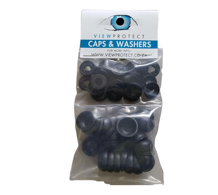 ViewProtect Cover Caps & Washers - Black x24