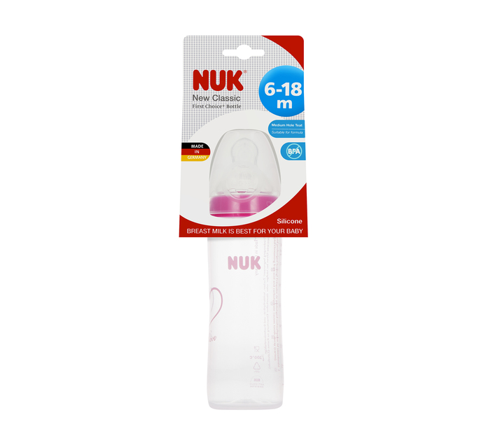 NUK Size1 250ml FC+ Bottle New Classic 