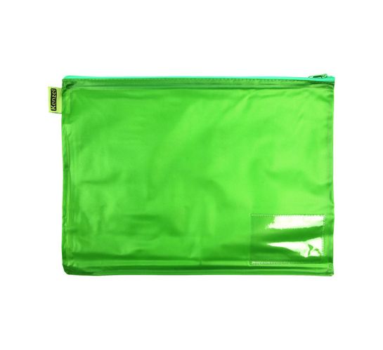 Kenzel A4 PVC Book Bag Green Each 