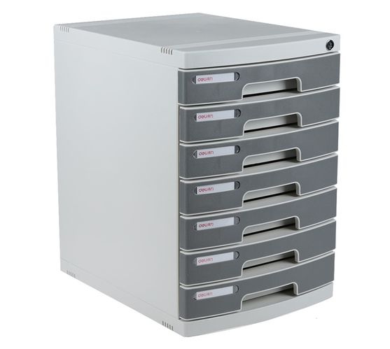Deli Stationery File Cabinet Light Grey