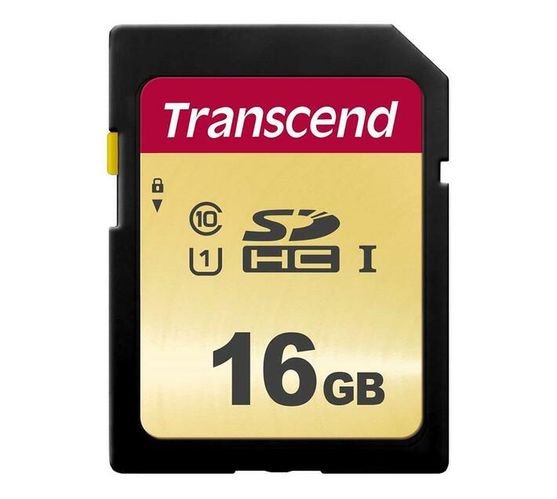Transcend 500S 16GB SDHC UHS-I Flash Memory Card