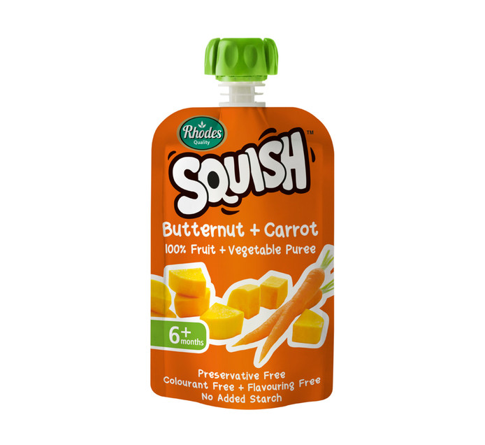 Rhodes Squish Infant Food Butternut and Carrot (1 x 110g)