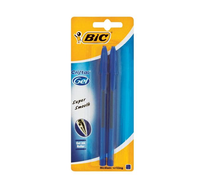 BIC Crystal Gel Roller Pen (2 Pack) 
