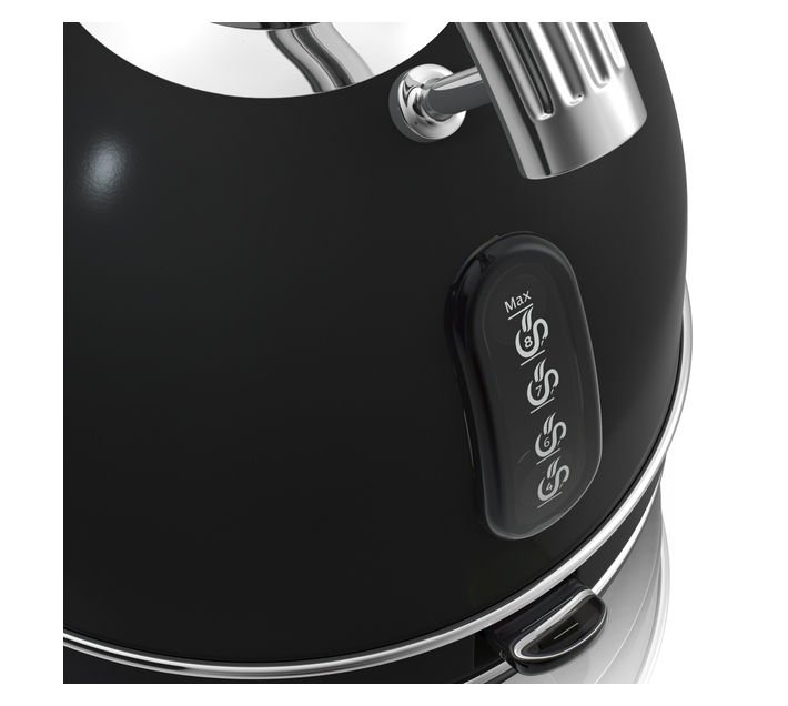 Swan 1,7 Litre Black Retro Cordless Kettle Makro