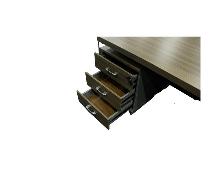 GOF Furniture Harmony Office Desk, Walnut Makro