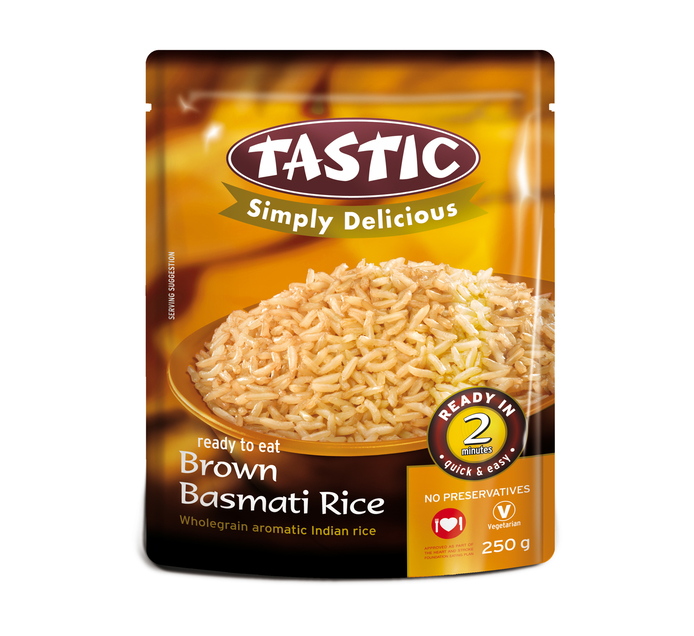 Tastic Simply Delicious ReadytoEat Brown Basmati Rice (1 x 250g) Makro