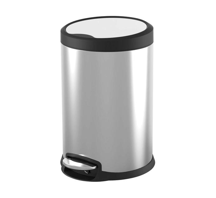 Syfinee Kitchen Pedal Bin with Stand Stainless Steel silver