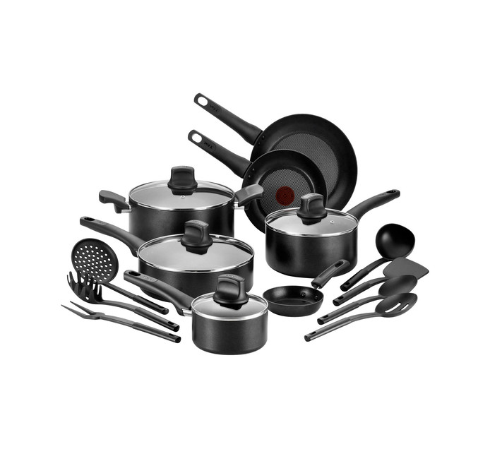 18 Piece Non Stick Cookware Set Stainless Steel Pots Pans Utensils Cooking Tools
