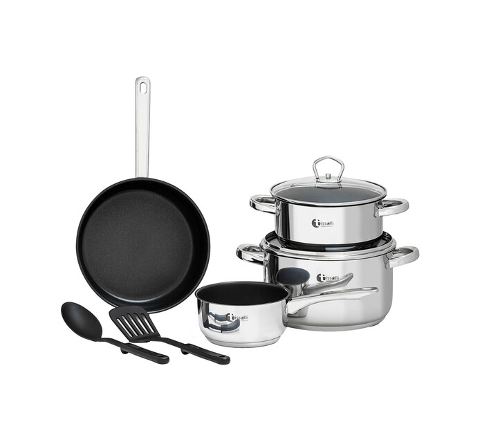 Tissolli 8Piece NonStick Stainless Steel Cookware Set Makro