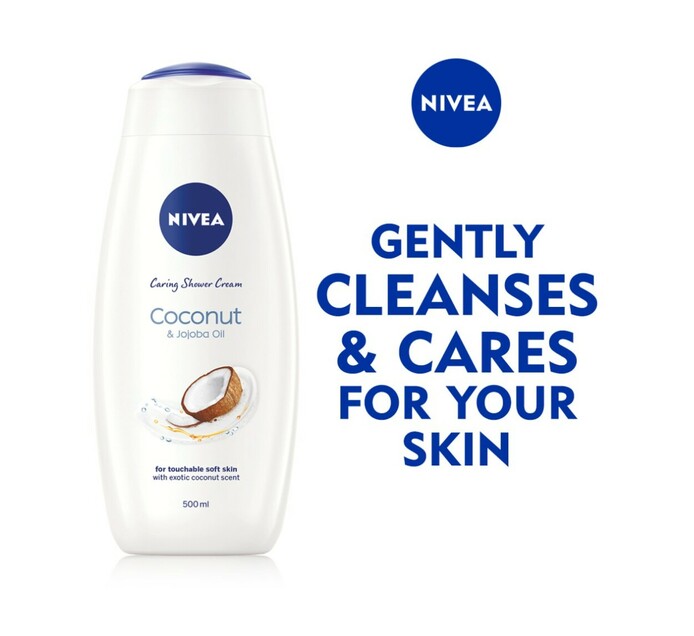 Nivea Shower Gel Coconut & Jojoba Oil (1 x 500ml) Makro