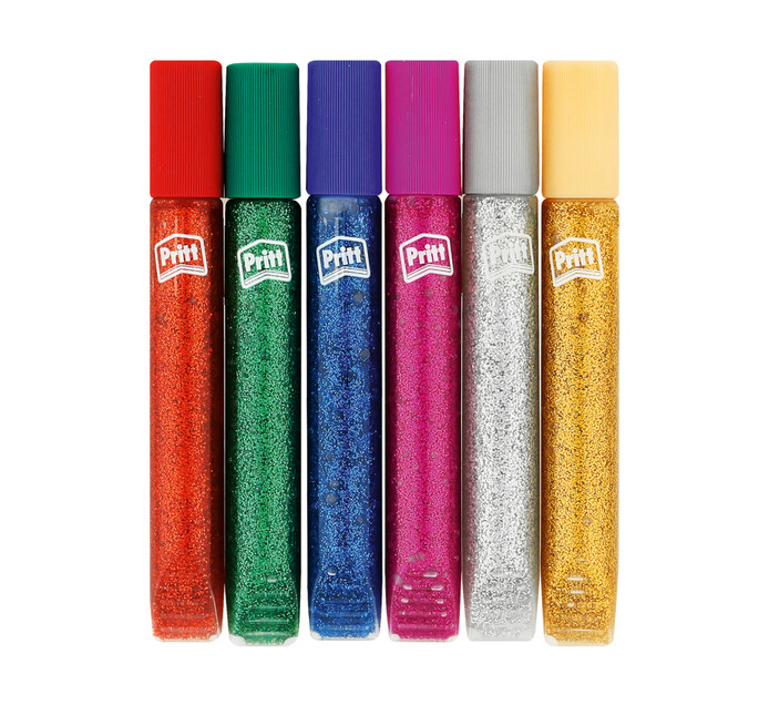 PRITT KIDS ART GLITTER GLUE BRIGHTS 6s Drawing Accessories