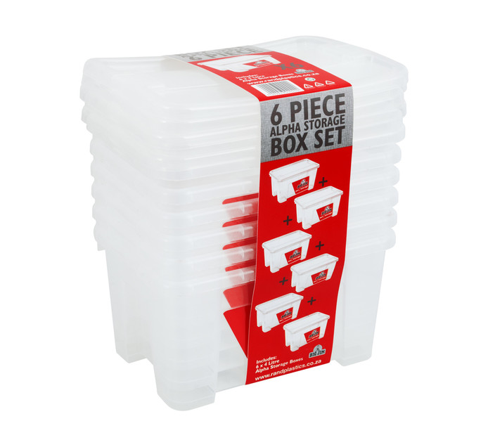 BIG JIM 6 Piece Storage Box Set Plastic Plastic Plastic Storage