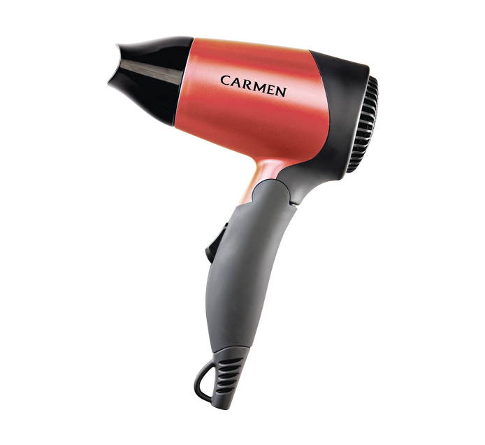 Carmen 1200W On-The-Go Compact Hairdryer 