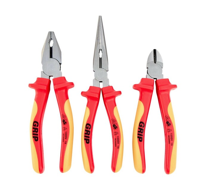 Grip Grip Electricians Pliers Set 3pc Makro