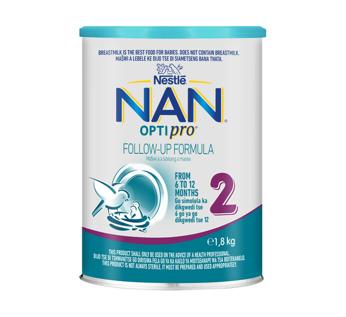 Nestle Nan Infant Milk Formula 2 Plus (1 x 1.8kg)