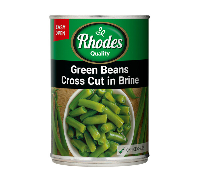 RHODES C/CUT GREEN BEANS IN BRINE 410G